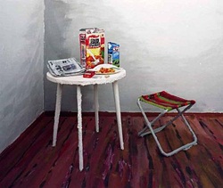 Tisch mit Stuhl, Georg Brückmann 2006 Tisch mit Stuhl, Georg Brückmann 2006