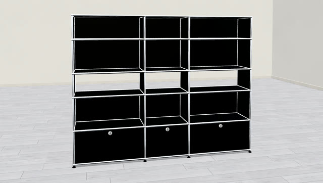 Regal XL, graphitschwarz<br>