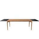 PURE Dining Table, 190 x 85 cm, Eiche natur geölt, Mit 2 Erweiterungsplatten MDF schwarz (L 190-290 cm)
