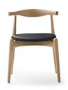 CH20 Elbow Chair, Eiche geseift, Leder anthrazit