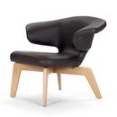 Munich Lounge Chair, Classic Leder chocolate, Eiche natur