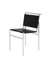 Roquebrune Chair, Schwarz, Verchromt