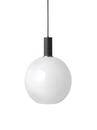 Details Ferm Living Collect Lighting Collect Lighting, Niedrig, Black, Opal Sphere, Weiß