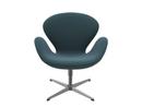 Swan Chair, Sonderhöhe 48 cm, Divina Melange, Divina Melange 771 - Blue & black