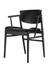 N01 Stuhl, Eiche schwarz lackiert