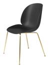Beetle Dining Chair, Schwarz, Messing