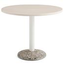 Ceramic Table, Warm white ceramic, Ø 90 cm