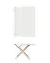 Kant Schreibtisch, 160 cm, 74 cm, FU (Sperrholz, Birke) Laminat weiß seidenmatt