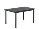 Linear Outdoor Table, L 140 x B 75 cm, Schwarz