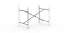 Eiermann 2 Tischgestell , Stahl farblos, senkrecht, mittig, 100 x 66 cm, Mit Verlängerung (Höhe 72-85 cm)