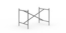 Eiermann 2 Tischgestell , Schwarz, senkrecht, mittig, 100 x 66 cm, Ohne Verlängerung (Höhe 66 cm)