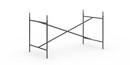 Eiermann 2 Tischgestell , Schwarz, senkrecht, mittig, 135 x 66 cm, Mit Verlängerung (Höhe 72-85 cm)