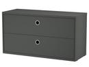 Details String String System Schubladenelement String System Schubladenelement, 78 x 30 cm, Dunkelgrau lackiert