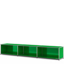 USM Haller Lowboard XL, individualisierbar, USM grün, Offen, 35 cm