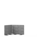USM Privacy Panels Akustikecke, 1,50 m (2 Elemente), 1,09 m (3 Elemente), 1,50 m (2 Elemente), Anthrazitgrau
