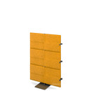 USM Privacy Panels Akustikwand Anbauelement, Mit Eckverbinder (für 90° Winkel), 1,09 m (3 Elemente), Gelb
