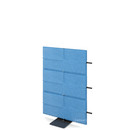 USM Privacy Panels Akustikwand Anbauelement, Mit Panelverbinder (für gerade Wand), 1,09 m (3 Elemente), Blau