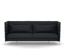 Alcove Sofa, Dreisitzer (H94 x B237 x T84 cm), Credo, Schwarz/anthrazit