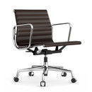 Aluminium Chair EA 117, Verchromt, Leder (Standard), Kastanie