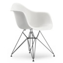 Eames Plastic Armchair RE DAR, Weiß, Ohne Polsterung, Ohne Polsterung, Standardhöhe - 43 cm, Beschichtet basic dark