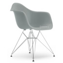 Eames Plastic Armchair RE DAR, Hellgrau, Ohne Polsterung, Ohne Polsterung, Standardhöhe - 43 cm, Verchromt