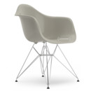 Eames Plastic Armchair RE DAR, Kieselstein, Ohne Polsterung, Ohne Polsterung, Standardhöhe - 43 cm, Verchromt