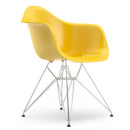 Eames Plastic Armchair RE DAR, Sunlight, Ohne Polsterung, Ohne Polsterung, Standardhöhe - 43 cm, Verchromt