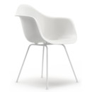 Eames Plastic Armchair RE DAX, Weiß, Ohne Polsterung, Ohne Polsterung, Standardhöhe - 43 cm, Beschichtet weiß