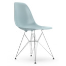 Eames Plastic Side Chair RE DSR, Eisgrau, Ohne Polsterung, Ohne Polsterung, Standardhöhe - 43 cm, Verchromt