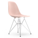 Eames Plastic Side Chair RE DSR, Zartrosé, Ohne Polsterung, Ohne Polsterung, Standardhöhe - 43 cm, Verchromt