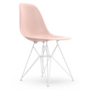 Eames Plastic Side Chair RE DSR, Zartrosé, Ohne Polsterung, Ohne Polsterung, Standardhöhe - 43 cm, Beschichtet weiß