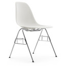 Eames Plastic Side Chair RE DSS, Weiß, Ohne Polsterung, Ohne Polsterung, Mit Reihenverbindung (DSS)