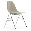 Eames Plastic Side Chair RE DSS, Kieselstein, Ohne Polsterung, Ohne Polsterung, Mit Reihenverbindung (DSS)