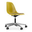 Eames Plastic Side Chair RE PSCC, Senf RE, Mit Sitzpolster, Senf / dunkelgrau