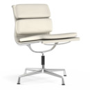 Soft Pad Chair EA 205, Poliert, Leder Premium F snow, Plano weiß
