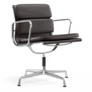 Soft Pad Chair EA 207 / EA 208, EA 207 - nicht drehbar, Poliert, Leder Standard chocolate, Plano braun