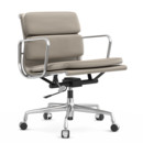 Soft Pad Chair EA 217, Poliert, Leder Standard sand, Plano mauve grau