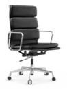 Soft Pad Chair EA 219, Poliert, Leder Standard nero, Plano nero