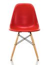 Eames Fiberglass Chair DSW, Eames classic red, Esche honigfarben