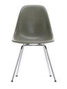 Eames Fiberglass Chair DSX, Eames raw umber, Glanzchrom