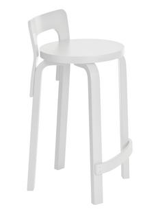 Küchenstuhl K65 Sitz und Beine weiß lackiert