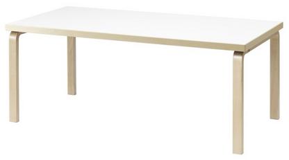 Tisch 81B / 82B / 83 Laminat weiß|135 x 85 cm (82B)