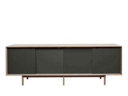 S1 Sideboard Eiche geseift - Schwarz