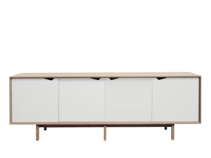 S1 Sideboard Eiche geseift - Weiß