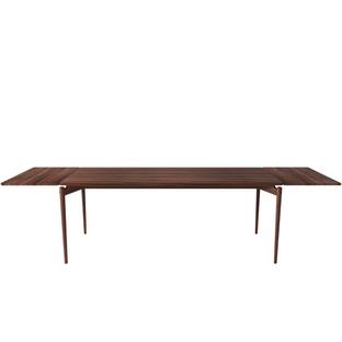 PURE Dining Table 190 x 85 cm|Walnuss geölt|Mit 2 farbgleichen Erweiterungsplatten (L 190-290 cm)