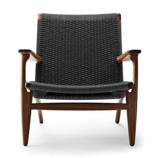 CH25 Lounge Chair Nussbaum geölt|Schwarz