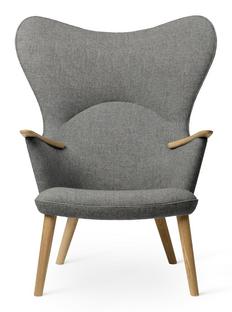 CH78 Mama Bear Chair Fiord - grau|Eiche geseift|Ohne Nackenkissen