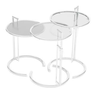 Adjustable Table E 1027 Ersatzplatte Kristallglas klar