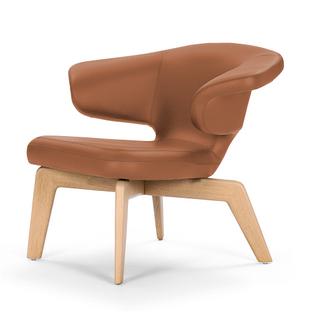 Munich Lounge Chair Classic Leder cognac|Eiche natur