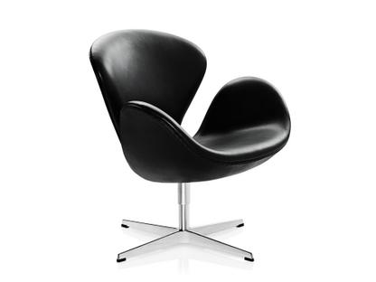 Swan Chair Sonderhöhe 48 cm|Leder Grace|Black